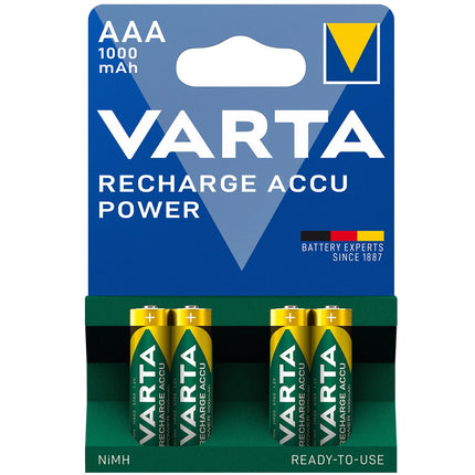 Rechargeable battery AAA 1000 mAh 4-pack
