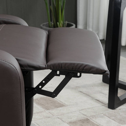 Recliner Chair with Massage, Adjustable Backrest, Faux Leather