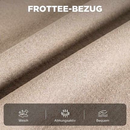 Recliner Chair with Massage, Heat, and Footrest – Beige