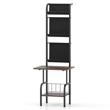 Record Player Stand, 5-Tier Vinyl Display Shelf