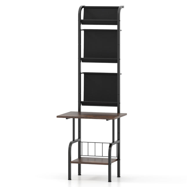 Record Player Stand, 5-Tier Vinyl Display Shelf
