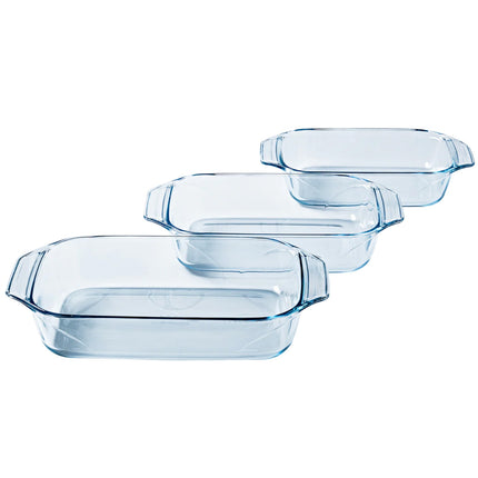 Rect. Glass mold - 3.8L 2.9L 1.4L 3set