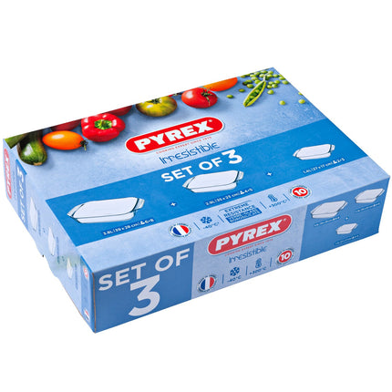 Rect. Glass mold - 3.8L 2.9L 1.4L 3set
