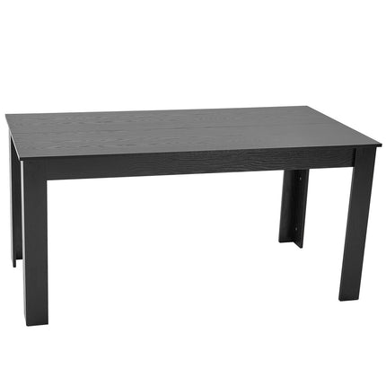 Rectangle Dining Table, 63 Inch, Seats 4-6, Black