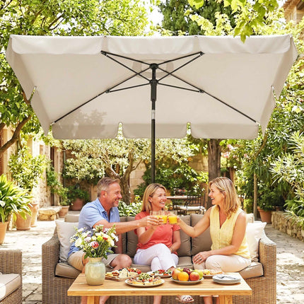 Rectangular Balcony Umbrella, Water-Repellent, 183x122 cm