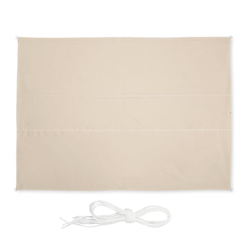 Rectangular Beige Shade Sail, UV Protection, Patio Use