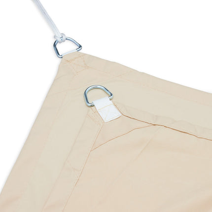 Rectangular Beige Shade Sail, UV Protection, Patio Use