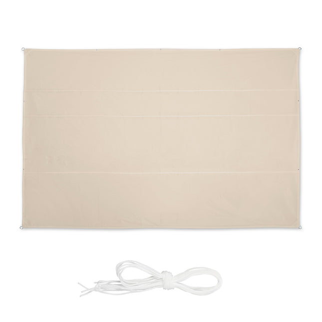 Rectangular Beige Shade Sail for Patio, UV Protection