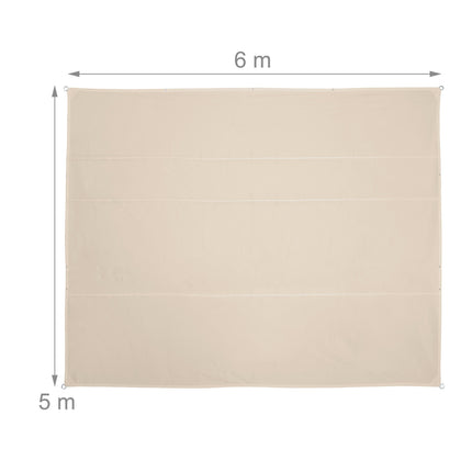 Rectangular Beige Shade Sail for Patio – UV Protection
