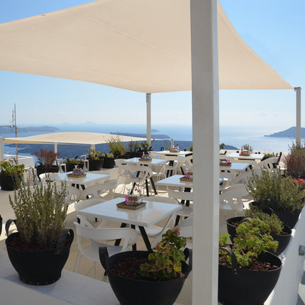 Rectangular Beige Shade Sail for Patio, UV Protection