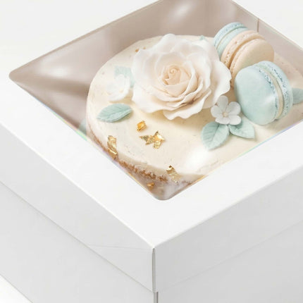 Rectangular Cake Boxes With Window, Cake Boards Included