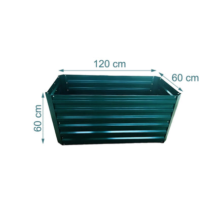 Rectangular Galvanized Metal Planter – Raised Garden Bed