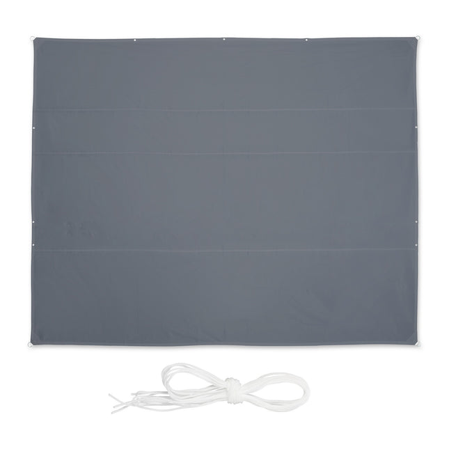 Rectangular Grey Shade Sail, UV Protection, Water-Repellent