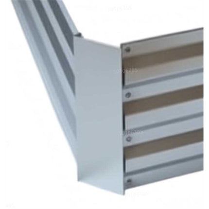 Rectangular Metal Planter – Raised Garden Bed, Galvanized