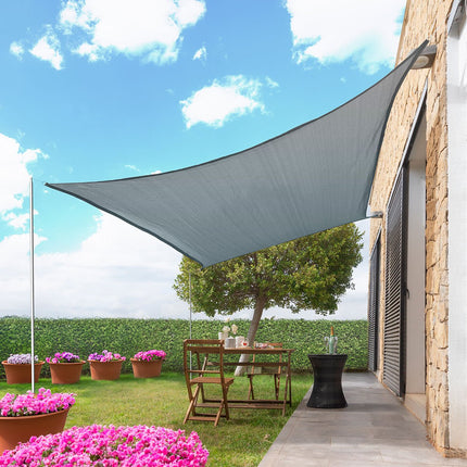 Rectangular Shade Sail Shazail InnovaGoods 2 x 3 m - Grey