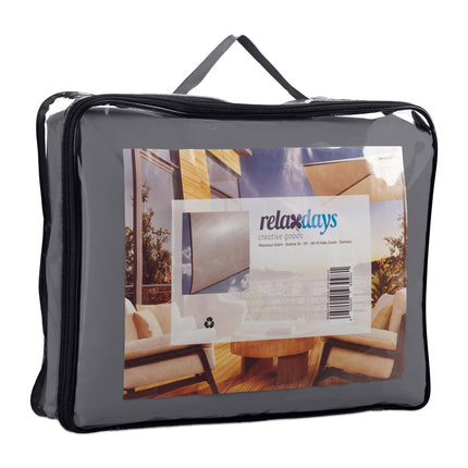 Rectangular Shade Sail, Weatherproof UV Protection, Grey