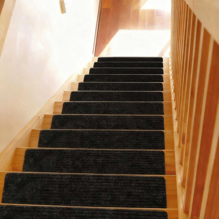 Rectangular Stair Mats, 16pcs, 65×20 cm, Non-Slip