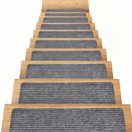 Rectangular Stair Mats, 16pcs, 65×20 cm, Non-Slip