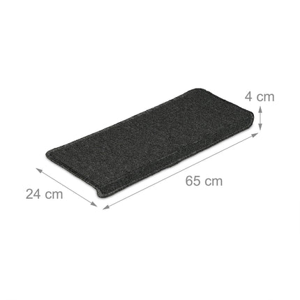 Rectangular Stair Treads Set of 15 – Non-Slip, Self-Adhesive