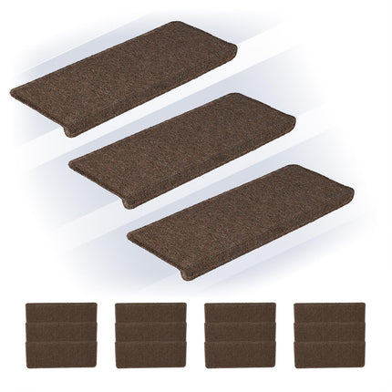 Rectangular Stair Treads Set of 15 – Non-Slip Step Mats