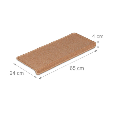 Rectangular Stair Treads Set of 15 – Non-Slip Step Mats