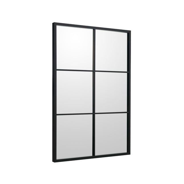 Rectangular Wall Mirror, Metal Frame, 70 x 100 cm