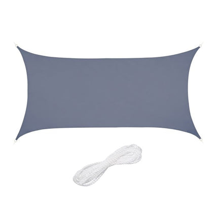 Rectangular awning in polyester