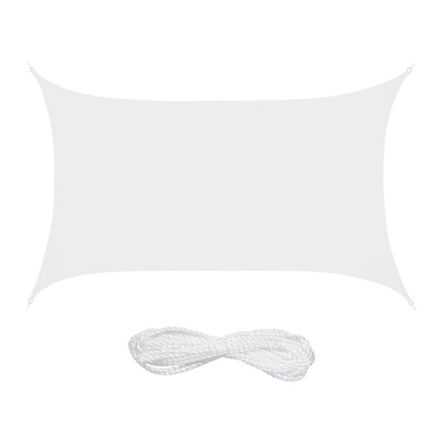 Rectangular awning in polyester
