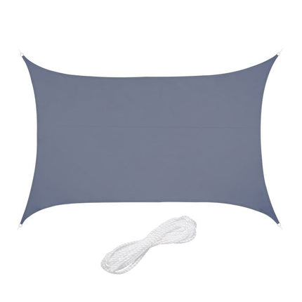 Rectangular awning in polyester
