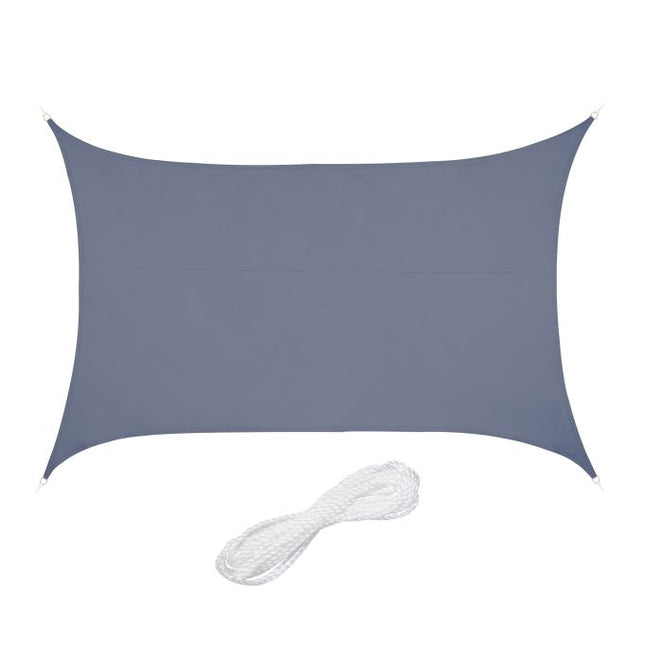 Rectangular awning in polyester