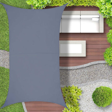 Rectangular awning in polyester