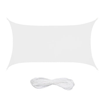 Rectangular awning in polyester