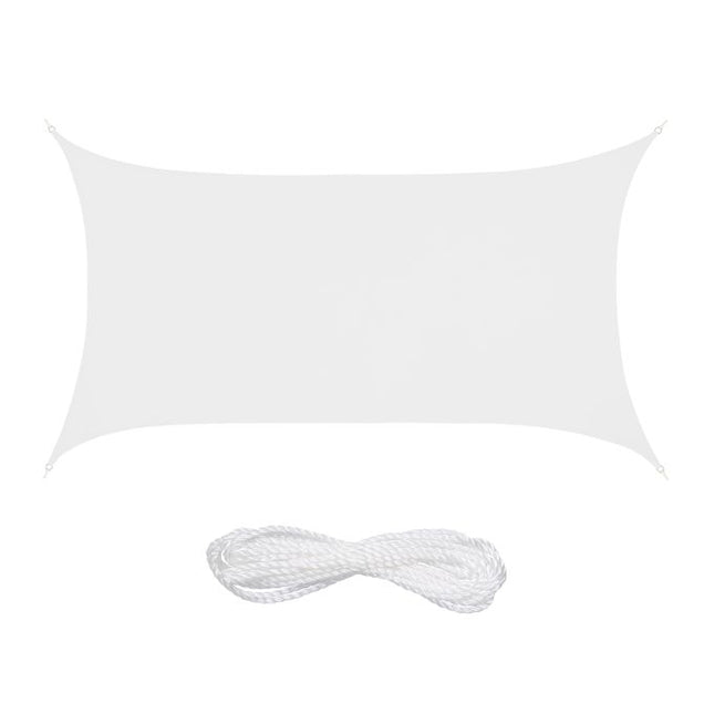 Rectangular awning in polyester