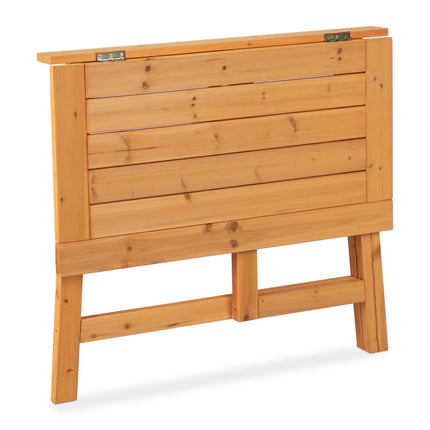 Rectangular folding table in wood