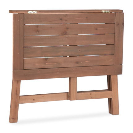 Rectangular folding table wood brown