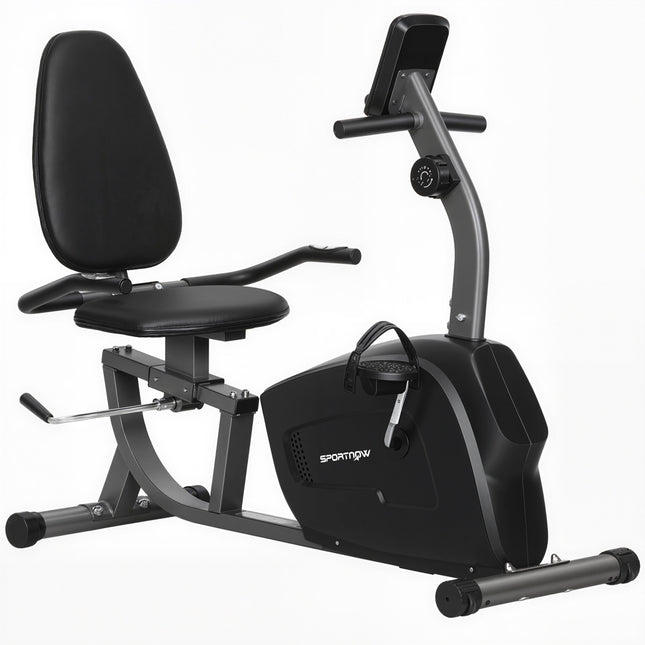 Ligfiets, magnetisch, 8 weerstandsniveaus, LCD