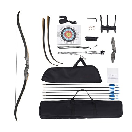 Recurve Bow Kit, 60-Inch Takedown, 45 lb, Right-Hand