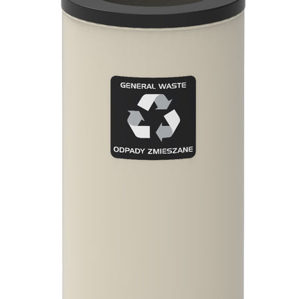 Recycling Bin 75L, White Steel – Eco-Friendly Waste Separation