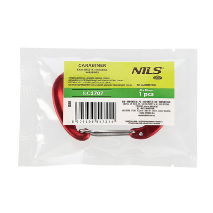 Red Carabiner 12kN, Heavy Duty Climbing Clip