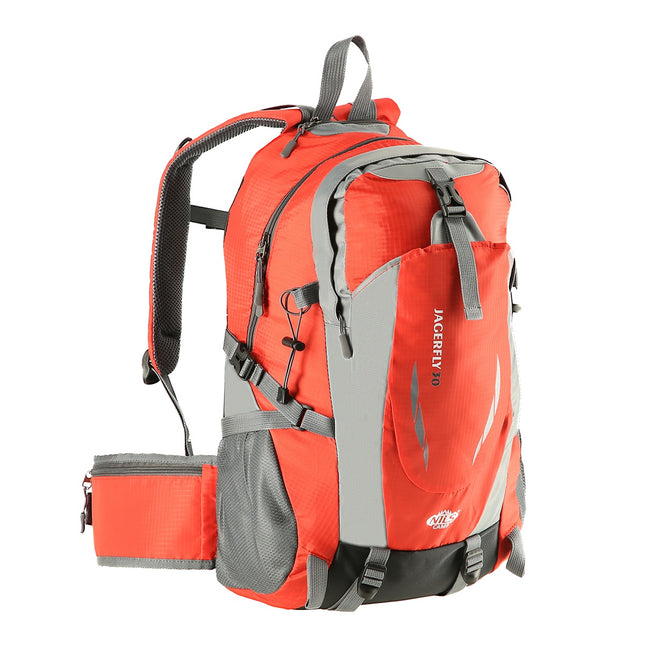 Rode wandelrugzak, 30 liter inhoud, lichtgewicht
