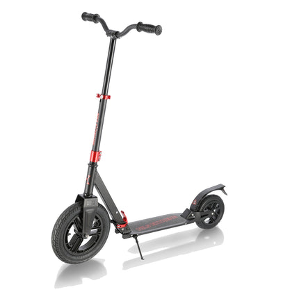 Red Kick Scooter, Adjustable Height, Foldable Design