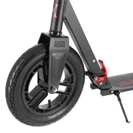 Red Kick Scooter, Adjustable Height, Foldable Design