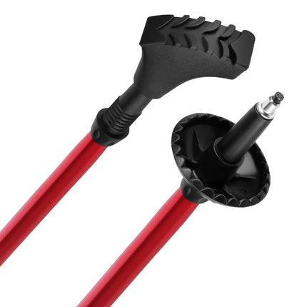 Red Nordic Walking Poles, Adjustable, Lightweight