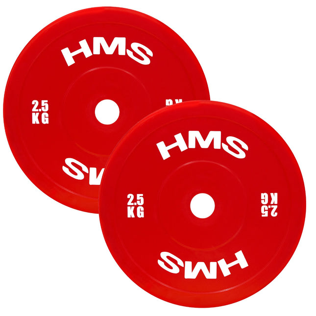 Red Olympic Weight Plates, 2 x 2.5 kg, PE Material