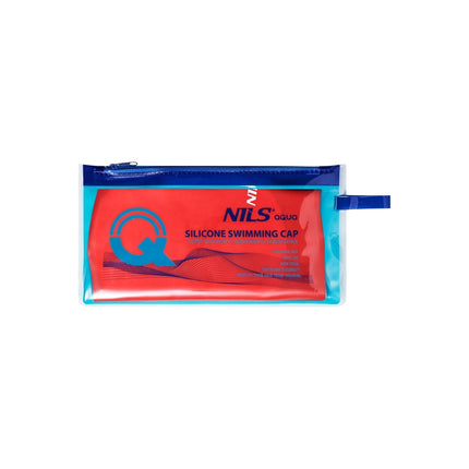 Red Silicone Swimming Cap for Long Hair