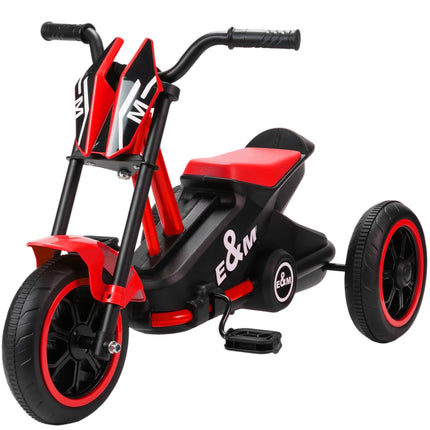 Red Toddler Tricycle with Steel Frame, Ages 18–36 Months