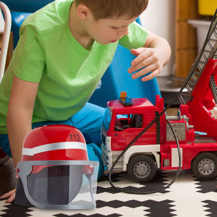 Red firefighter helmet for children