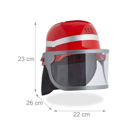 Red firefighter helmet for children