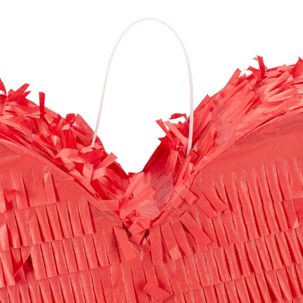 Red heart shaped pinata