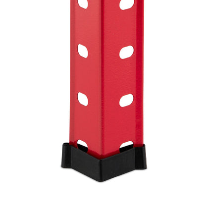 Red sturdy shelf with 4 levels